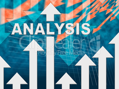 Analysis Graph Shows Data Analytics And Research