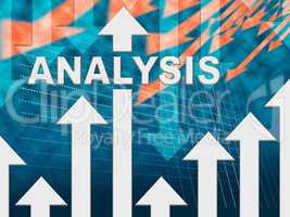 Analysis Graph Shows Data Analytics And Research