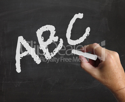 Abc Word Represents Alphabet Letters And Kindergarden