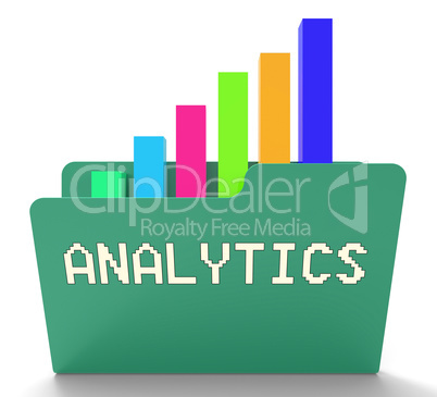 Analytics File Means Data Graph 3d Rendering