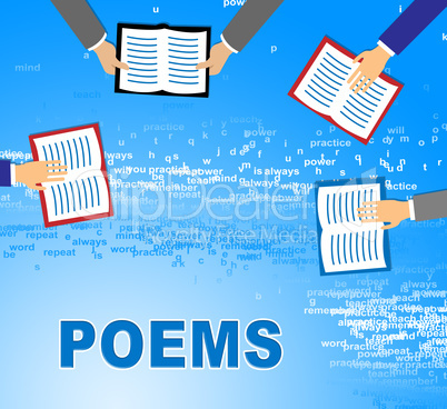 Poem Books Shows Poems Verse And Composition