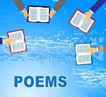 Poem Books Shows Poems Verse And Composition