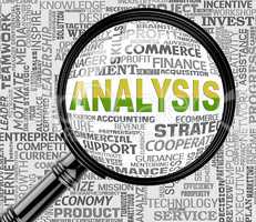 Analysis Magnifier Represents Data Analyzing 3d Rendering