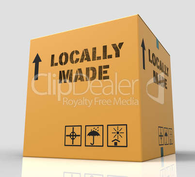 Locally Made Represents Local Merchandise 3d Rendering