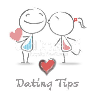 Dating Tips Represents Relationship Advice And Love