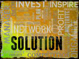 Solution Icons Represent Solving Successful And Success