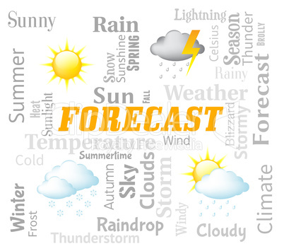 Weather Forecast Represents Meteorological Conditions And Climat