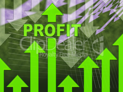 Profit Graph Shows Growth Earning And Income