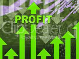 Profit Graph Shows Growth Earning And Income