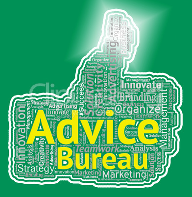 Advice Bureau Represents Help And Information Office