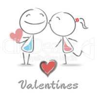 Valentines Couple Represents Find Love And Boyfriend