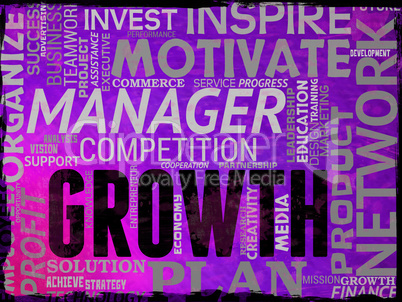 Growth Words Indicate Improvement Growing And Expansion