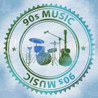 Nineties Music Shows Soundtrack Acoustic And Sound