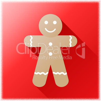 Gingerbread Icon Shows Home Baking And Cookies