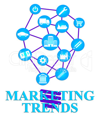 Marketing Trends Shows E-Marketing E-Commerce And Seo