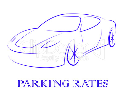 Car Parking Shows Transport Carpark And Drive