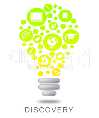 Discovery Lightbulb Means Work Out And Detect