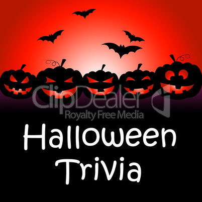 Halloween Trivia Represents Trick Or Treat And Answer
