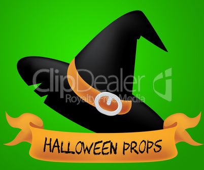 Halloween Props Indicates Trick Or Treat And Accessory