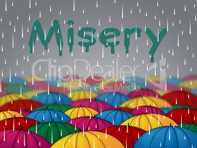 Misery Rain Shows Low Spirited And Dejected