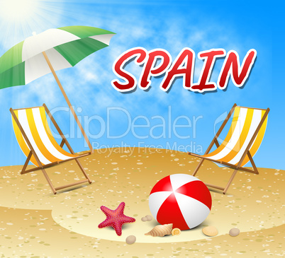 Spain Vacations Represents Hot Sunshine And Seaside