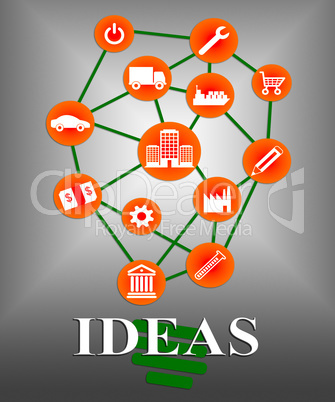 Ideas Icon Indicates Considerations Contemplating And Innovation