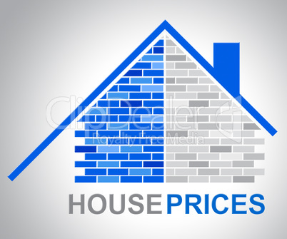 House Prices Represents Residential Charge And Estimates