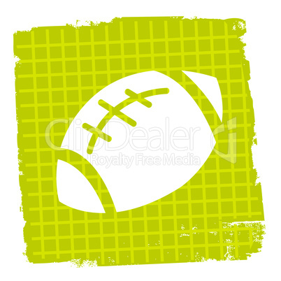 Rugby Ball Represents Symbols Team And Icon