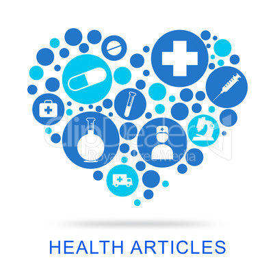 Health Articles Shows Publication Well And Care