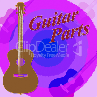 Guitar Parts Represents Rock Kit And Assemble