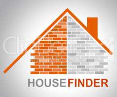 House Finder Shows Finders Home And Found