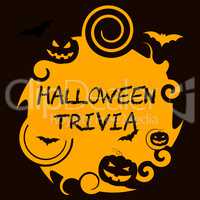 Halloween Trivia Shows Trick Or Treat And Autumn