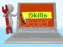 Skills Word Shows Training And Learning On Web 3d Rendering