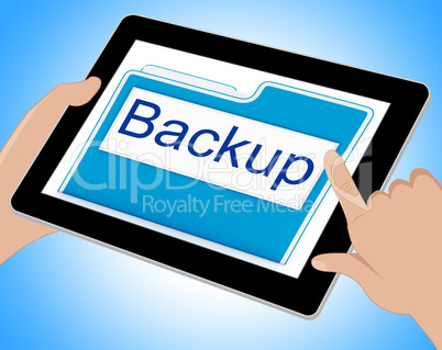 Backup File Shows Data Archiving And Administration Tablet