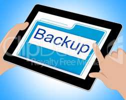 Backup File Shows Data Archiving And Administration Tablet