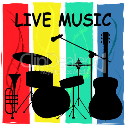 Live Music Shows Sound Track And Audio