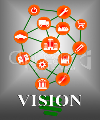 Vision Icons Shows Commercial Planning And Missions