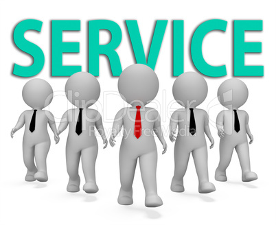 Service Businessmen Represents Commercial Entrepreneurial And Fi