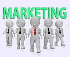 Marketing Businessmen Indicates Businessman Media And Promotions
