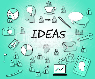 Ideas Icons Means Choices Choose And Think