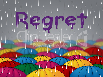 Regret Rain Means Squall Umbrellas And Rainfall