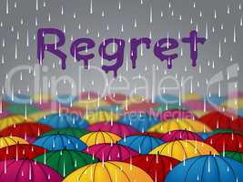 Regret Rain Means Squall Umbrellas And Rainfall