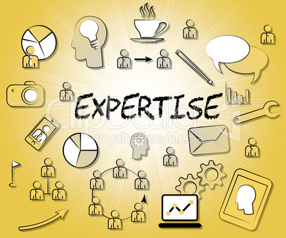 Expertise Icons Means Trained Experts And Proficiency