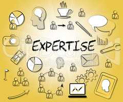 Expertise Icons Means Trained Experts And Proficiency