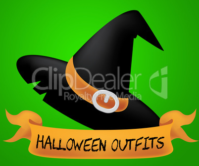 Halloween Outfits Represents Trick Or Treat And Autumn