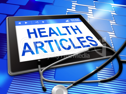 Health Articles Represents Document Technology And Report