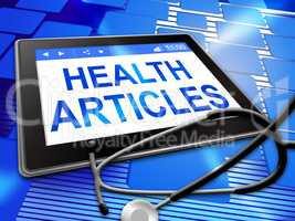 Health Articles Represents Document Technology And Report