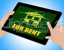 For Rent Represents Detail Architecture And Housing Tablet