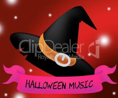 Halloween Music Means Trick Or Treat And Audio