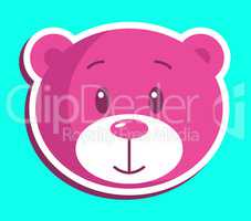 Teddy Bear Icon Indicates Stuffed Animal And Bears